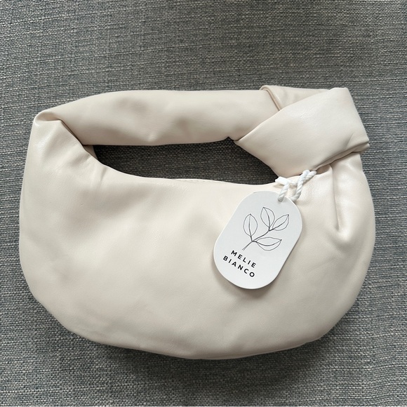 Melie Bianco Handbags - Alexandra Cream Knot Bag